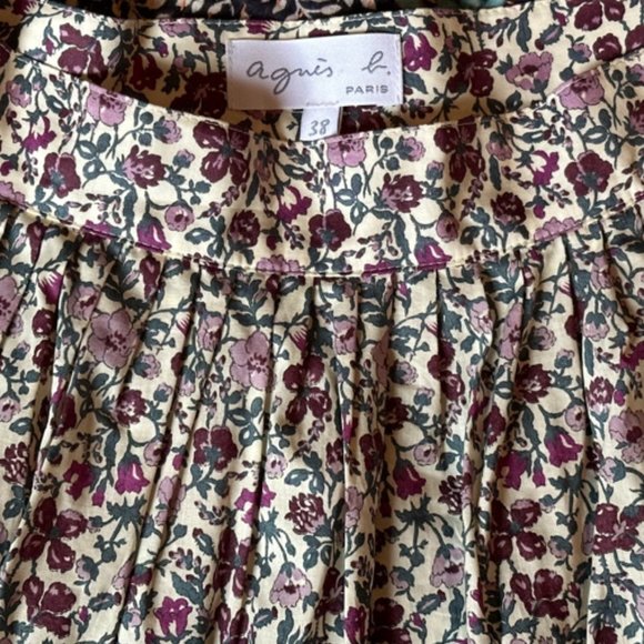 Agnes B. Liberty Print Mini Skirt - Picture 2 of 7